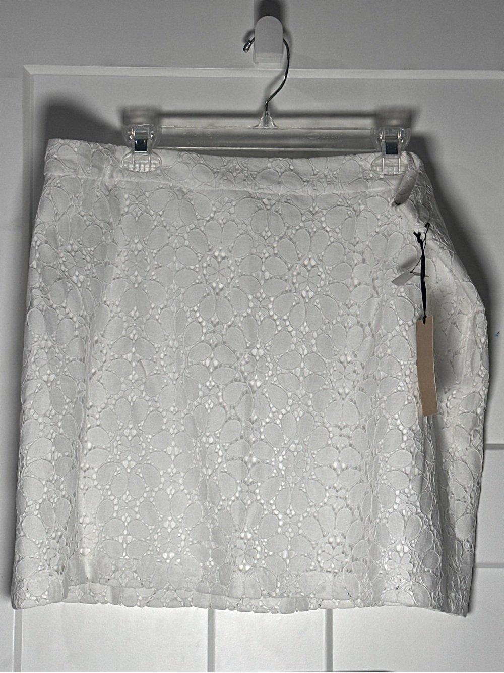 Halogen NET White Lace Mini Skirt Elegant